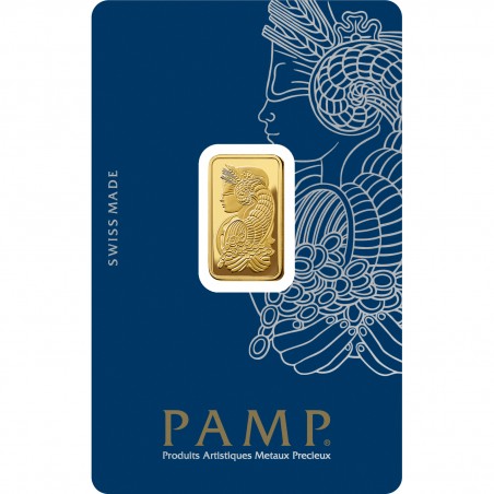 5.0 g Gold bar PAMP 999.99...