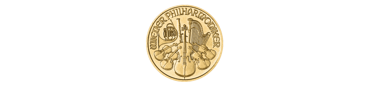 1/10 oz Gold Philharmonic  - Free Insured Delivery  UK | Silverminers.co.uk
